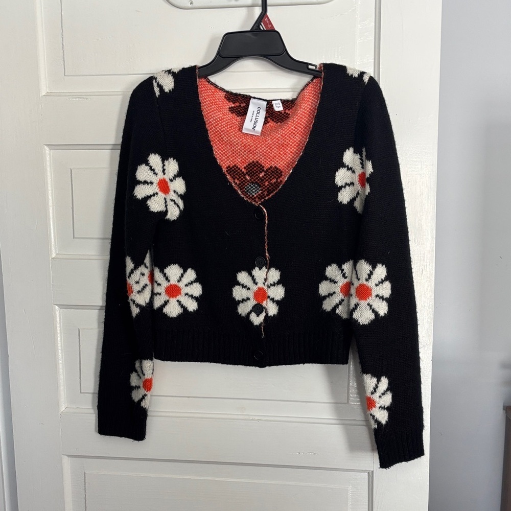 Collusion Black Women's Daisy Sweater